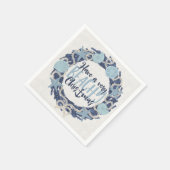 Serviette En Papier Terre côtière de Noël Tropical Sea Shell Wreath - (Coin)