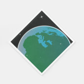 Serviette En Papier Terre de l'espace (Coin)