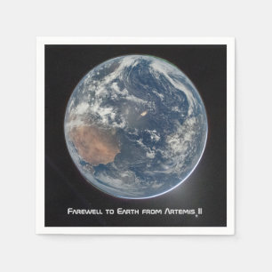 Serviette En Papier Terre depuis Artemis II