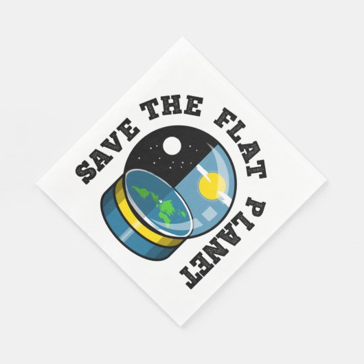 Serviette En Papier Terre plate dans le globe de neige (Coin)