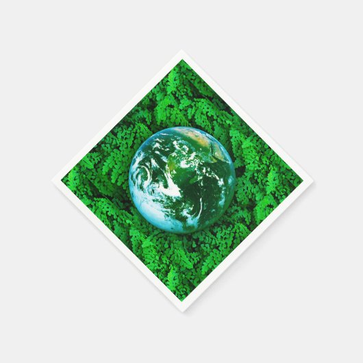 Serviette En Papier Terre verte - conscience écologique (Coin)