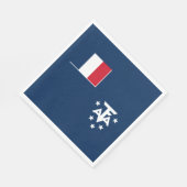 Serviette En Papier Terres australes françaises de l'Antarctique (Coin)