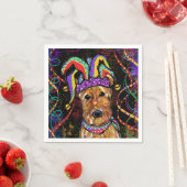 SERVIETTE EN PAPIER TERRIER AIRDALAIS (En situation)