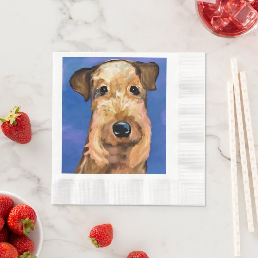 SERVIETTE EN PAPIER TERRIER AIRDALÉ (En situation)