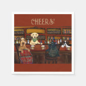 SERVIETTE EN PAPIER TERRIER AIREDALE & AMIS (Devant)