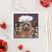 Serviette En Papier Terrier Australien  (En situation)