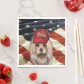 SERVIETTE EN PAPIER TERRIER AUSTRALIEN MAGA (En situation)