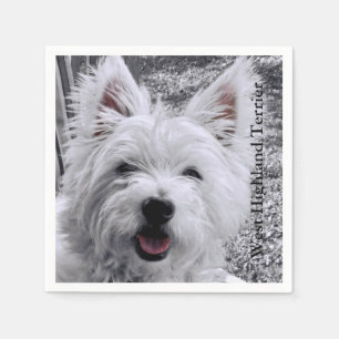 Serviette En Papier Terrier de West Highland