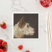 Serviette En Papier Terrier Dog's Head (par James Ward) (En situation)