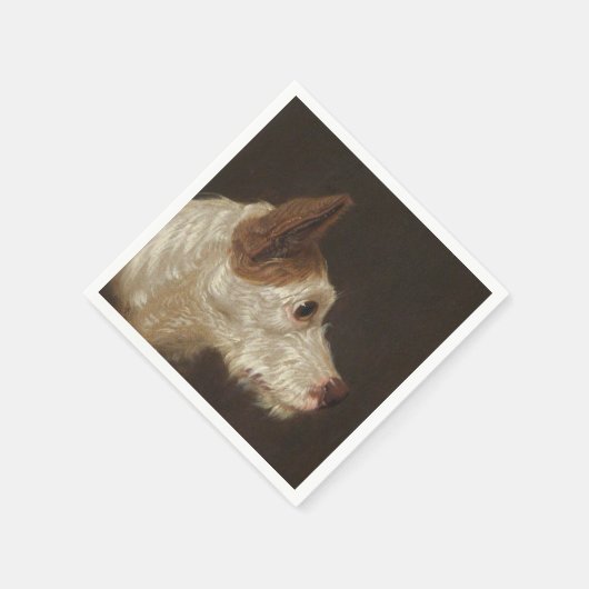 Serviette En Papier Terrier Dog's Head (par James Ward) (Coin)