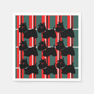 SERVIETTE EN PAPIER TERRIER ÉCOSSAIS