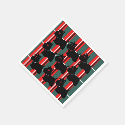 SERVIETTE EN PAPIER TERRIER ÉCOSSAIS (Coin)