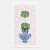 Serviette En Papier Tessin de lattice rose pâle (Devant)