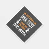 Serviette En Papier Test ADN sorcière drôle Halloween Graphique (Coin)