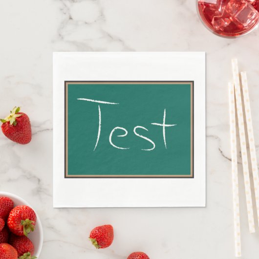 Serviette En Papier Test Chalkboard School (En situation)