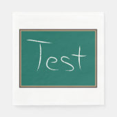 Serviette En Papier Test Chalkboard School (Devant)