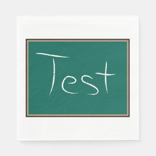 Serviette En Papier Test Chalkboard School (Devant)