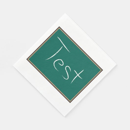 Serviette En Papier Test Chalkboard School (Coin)