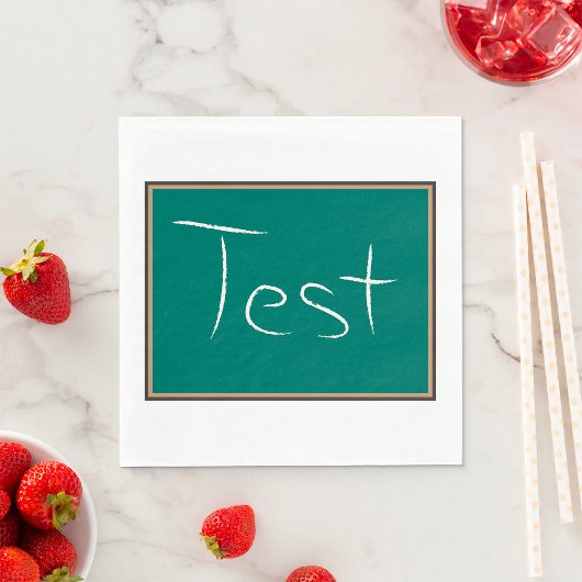 Serviette En Papier Test Chalkboard School