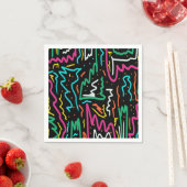 Serviette En Papier Tête de contraste Gras Neon (En situation)