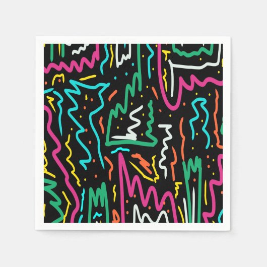 Serviette En Papier Tête de contraste Gras Neon (Devant)
