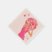 Serviette En Papier Tête de disco (Coin)