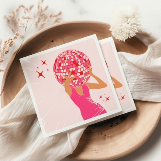 Serviette En Papier Tête de disco