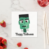 Serviette En Papier Tête de monstre de Frankenstein (En situation)