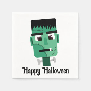 Serviette En Papier Tête de monstre de Frankenstein