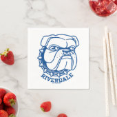 Serviette En Papier Tête de Riverdale Bulldog (En situation)