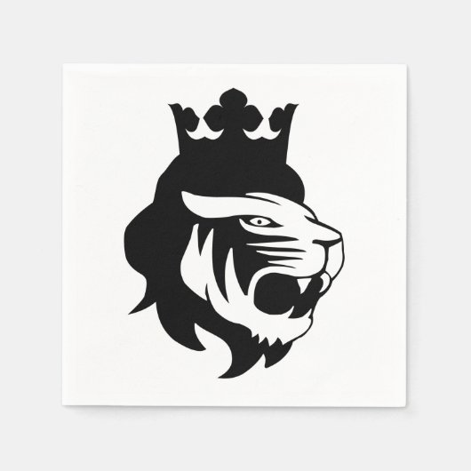 Serviette En Papier Tête du lion (Devant)