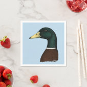 Serviette En Papier Tête Mallard Drake (En situation)