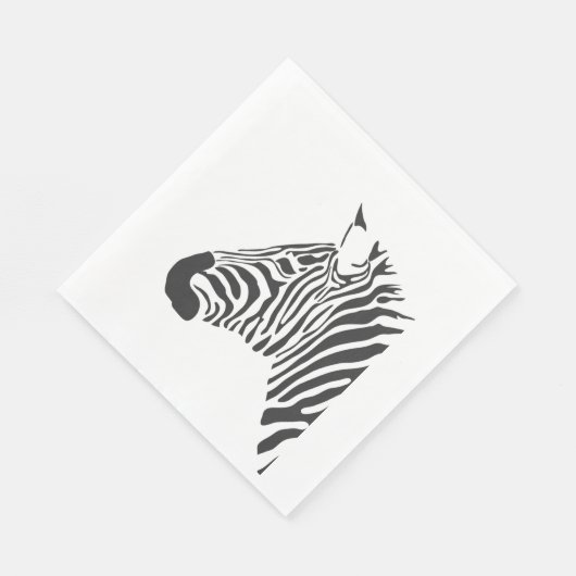 SERVIETTE EN PAPIER TÊTE ZEBRA (Coin)