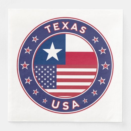 Serviette En Papier Texas (Devant)