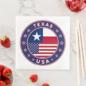Serviette En Papier Texas (En situation)