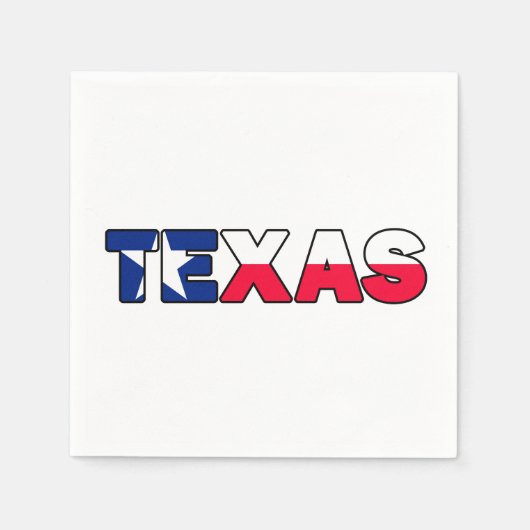 Serviette En Papier Texas (Devant)