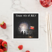 Serviette En Papier Texas 4th of July Paper Party Napkins (En situation)