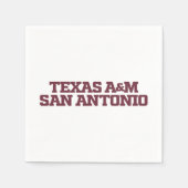 Serviette En Papier Texas A&M San Antonio (Devant)