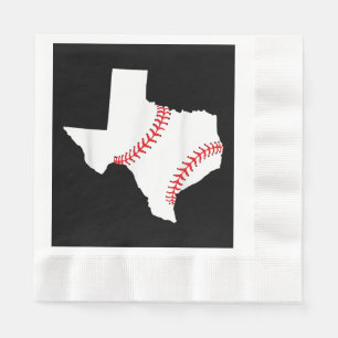 Serviette En Papier Texas Baseball État drôle Texas Baseball