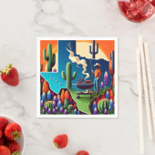 Serviette En Papier Texas BBQ Party 1 (En situation)