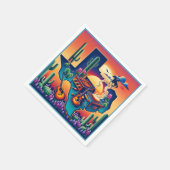 Serviette En Papier Texas BBQ Party 2 (Coin)