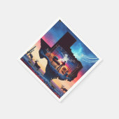 Serviette En Papier Texas BBQ Party 3 (Coin)