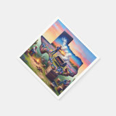 Serviette En Papier Texas BBQ Party 4 (Coin)
