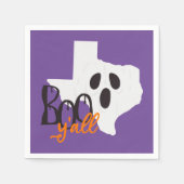 Serviette En Papier Texas Boo Y'all Halloween (Devant)