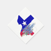 Serviette En Papier Texas et Bluebonnets (Coin)