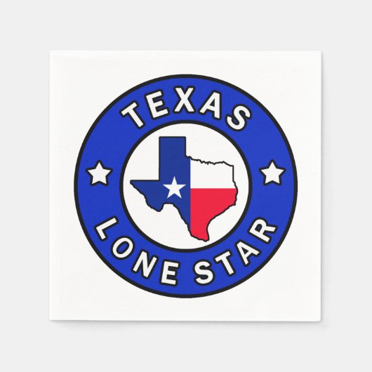 Serviette En Papier Texas Lone Star (Devant)