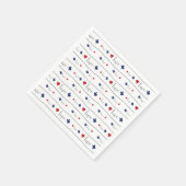 Serviette En Papier Texas Love and Hearts Motif (Coin)