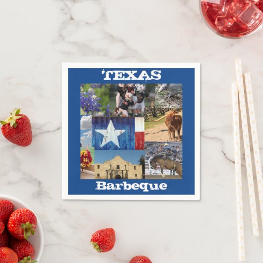 Serviette En Papier Texas Photo Mosaic (En situation)