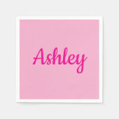Serviette En Papier Texte personnalisable cool (Devant)