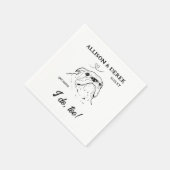 Serviette En Papier Texte personnalisé Je fais trop Chien Chien Chien  (Coin)